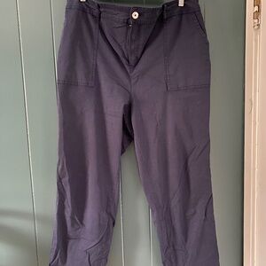 Solid Slim Pant with Pockets in Maritime Blue